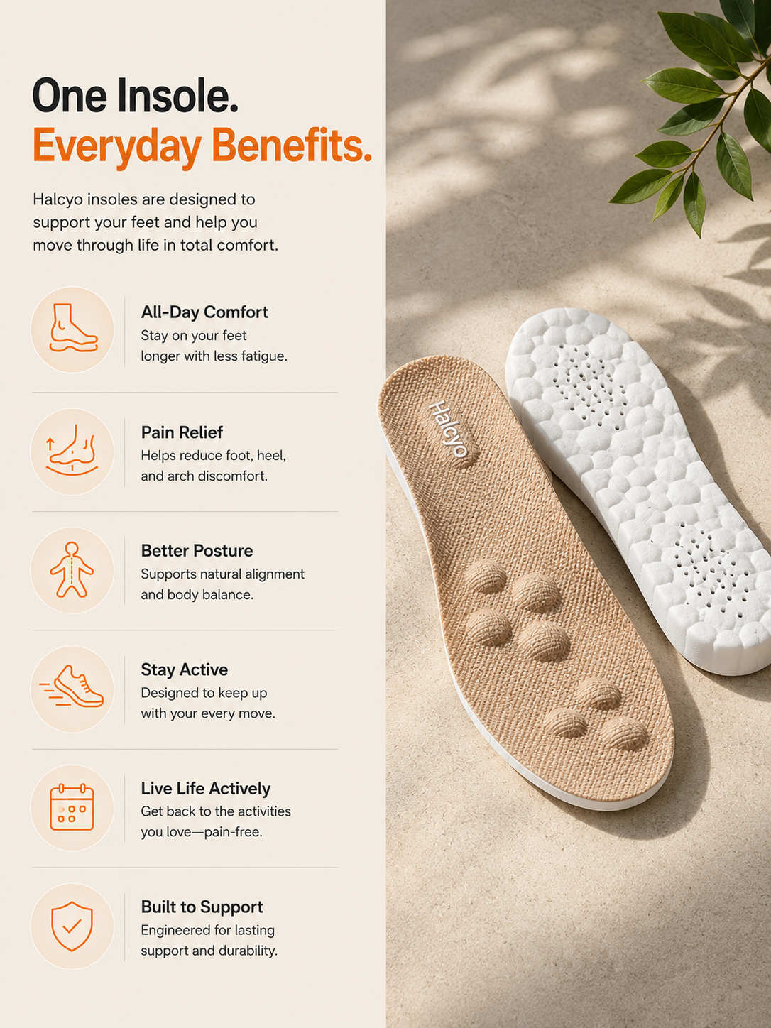 Thickened massage insoles for long standing without fatigue